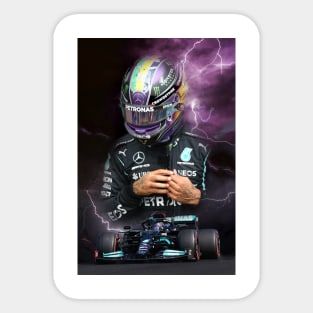 A Man Like Thunder - Lewis Hamilton Sticker